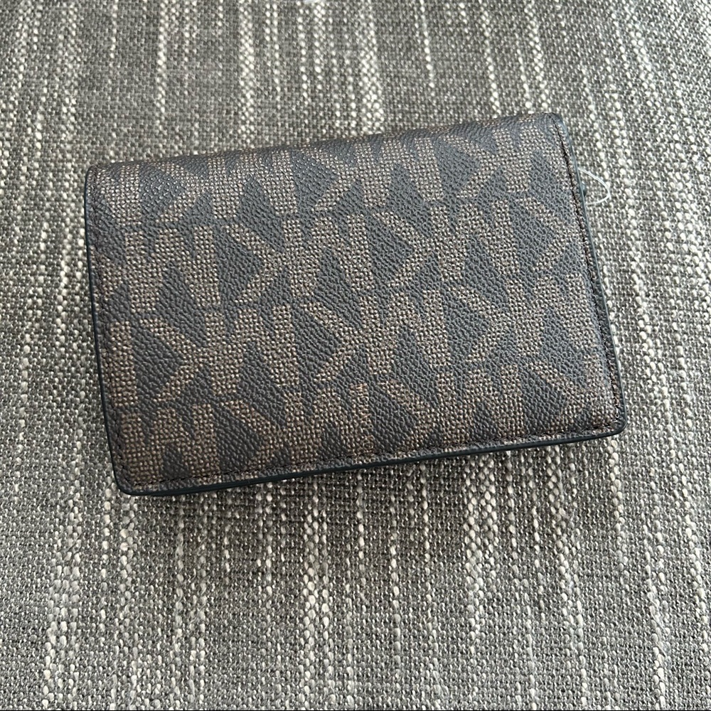 Authentic Mk Signature Monogram Wallet Brown - image 6